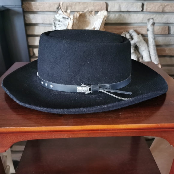 Stetson Black Gambler Cowboy Hat 